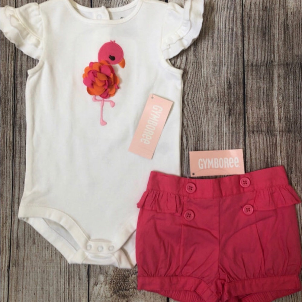 NWT Gymboree Flamingo Set